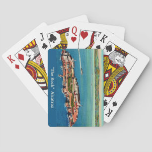 Alcatraz-eiland-postkaart-speelkaarten Pokerkaarten