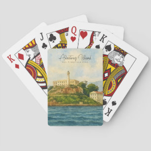 Alcatraz eiland – Reisbestemming San Francisco Pokerkaarten