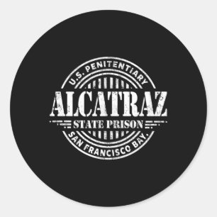Alcatraz Gevangenis Alcatraz Ronde Sticker
