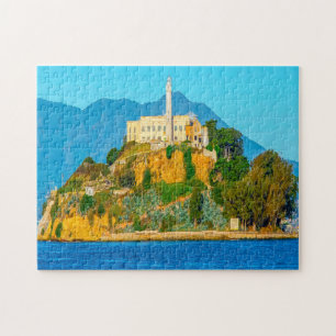 Alcatraz gevangenis Californië. Legpuzzel