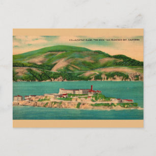 Alcatraz-gevangenisansichtkaart Briefkaart