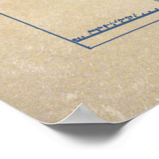 Alcatraz Island Lighthouse Blueprint  Poster (Hoek)