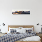 Alcatraz Island op het Sunset Panoramic Canvas Afdruk (Insitu (Slaapkamer))