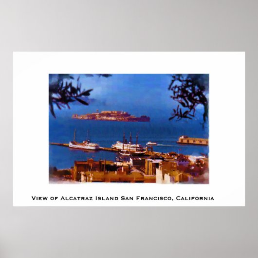 Alcatraz Island San Francisco, Californië Poster (Voorkant)