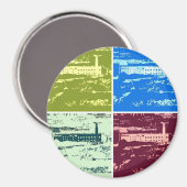 Alcatraz Magnet d'art pop (Recto/Verso)