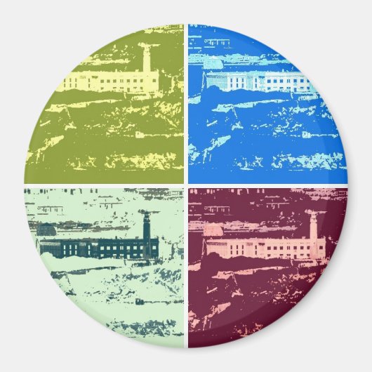 Alcatraz Magnet d'art pop (Devant)