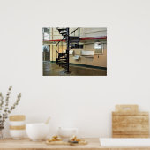 Alcatraz Penitentiary Barber Shop Poster (Keuken)