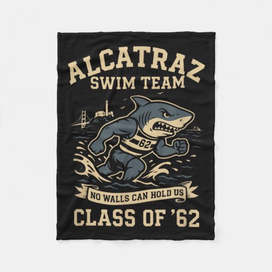 Alcatraz Penitentiary Swim Team  Fleece Deken (Voorkant)