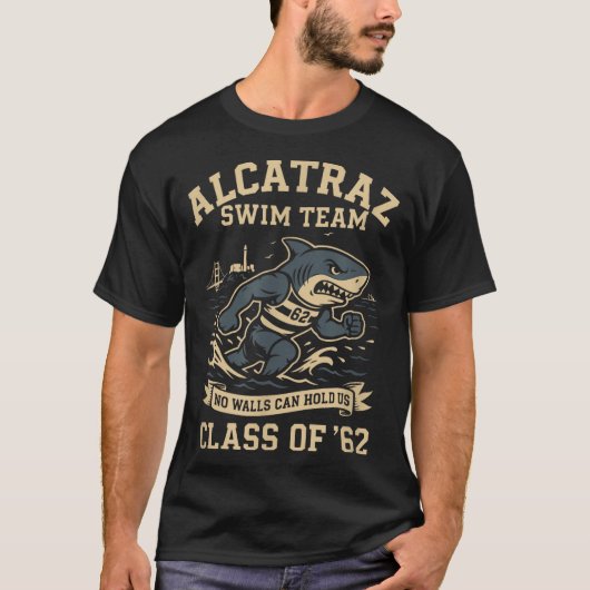 Alcatraz Penitentiary Swim Team  T-shirt (Voorkant)