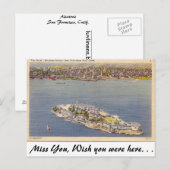 Alcatraz, San Francisco, Calif. Briefkaart (Voorkant / Achterkant)
