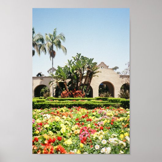Alcazar Garden California Poster (Voorkant)