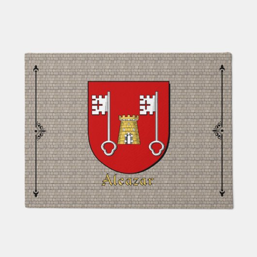 Alcazar Historisch Schild op Cobblestone Deurmat (Voorkant)