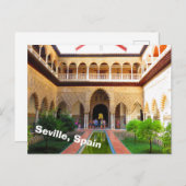 Alcazar of Sevilla, Spanje Briefkaart (Voorkant / Achterkant)