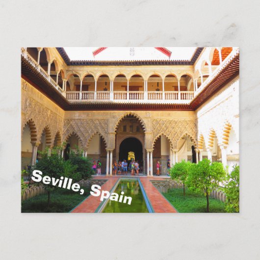 Alcazar of Sevilla, Spanje Briefkaart (Voorkant)