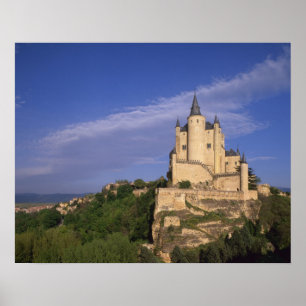 Alcazar, Segovia, Castilië en León, Spanje Poster