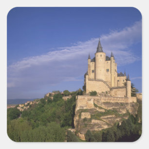 Alcazar, Segovia, Castilië en León, Spanje Vierkante Sticker