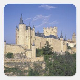 Alcazar, Segovia, Castilië en León, Spanje Vierkante Sticker