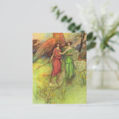 Alceste et la carte postale du Dieu de l'Amour (Debout devant)