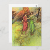 Alceste et la carte postale du Dieu de l'Amour (Devant / Derrière)