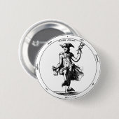 Alchemical Mercury and caduceus Ronde Button 5,7 Cm (Voorkant /achterkant)