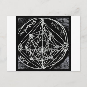 Alchemical transmutation art briefkaart
