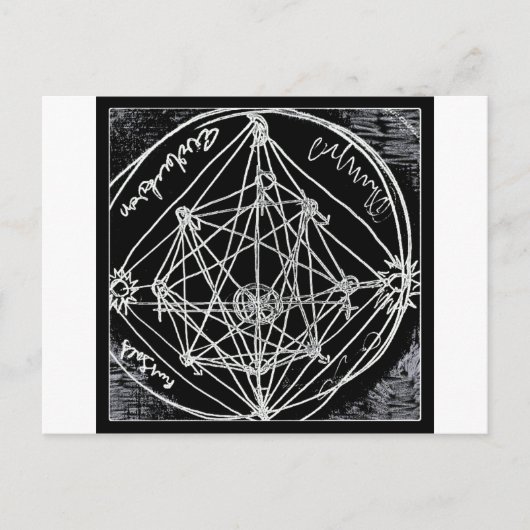 Alchemical transmutation art briefkaart (Voorkant)