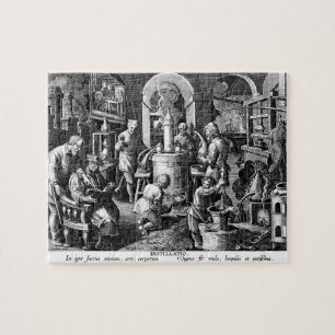 Alchemie gereedschap voor distillatie legpuzzel