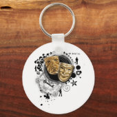 Alchemie van dramaskers sleutelhanger (Voorkant)