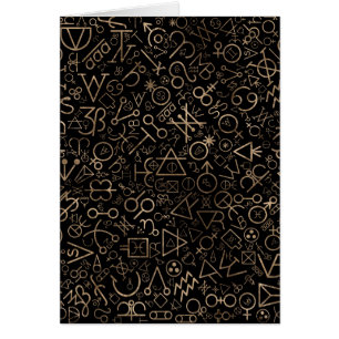 Alchemiesymbolen Astrologisch symbolen patroon #2