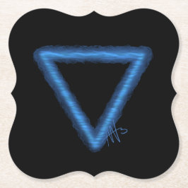 Alchemiesymbool golvend waterelement kartonnen onderzetters