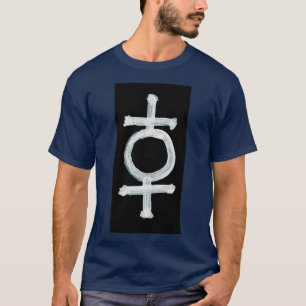 Alchemische symbolen Hematiet omgekeerd T-shirt