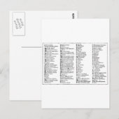 Alchemische symbolen van Scheele Briefkaart (Voorkant / Achterkant)