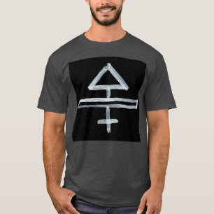 Alchemische symbolen Zout Eén omgekeerd T-shirt