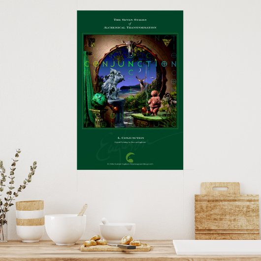 Alchemische transformaties 4: verbinding poster (Keuken)