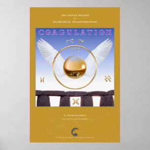 Alchemische transformaties 7: coagulatie poster