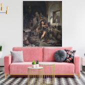 Alchemist, 1663 canvas afdruk (Insitu (Woonkamer))
