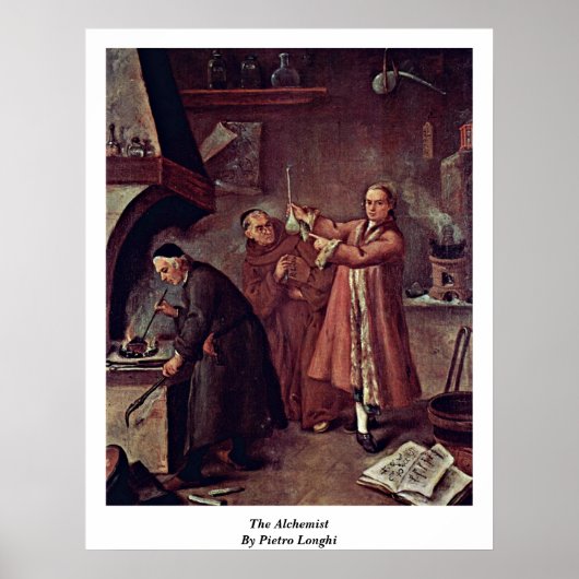 Alchemist van Pietro Longhi Poster (Voorkant)