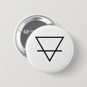 Alchemy aardsymbool ronde button 5,7 cm (Voorkant /achterkant)