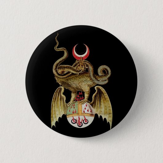 Alchemy Dragon  Illustratie Ronde Button 5,7 Cm (Voorkant)