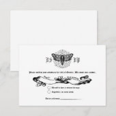 Alchemy Gothic RSVP Kaart (Voorkant / Achterkant)