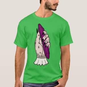 Alchemy Hand met Crystal Dark Arts Pagan T-shirt