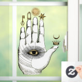  Alchemy Hand of Mysteries Raamsticker (Huis)