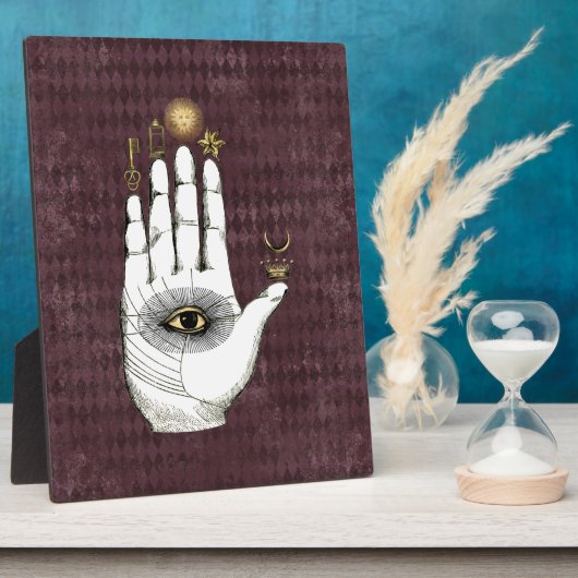  Alchemy Hand of Mysteries Tabletop Plaque Fotoplaat (Zijkant)
