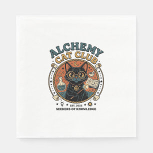 Alchemy Kat Kattenliefhebber Cadeau - Alchemy Cat  Servet
