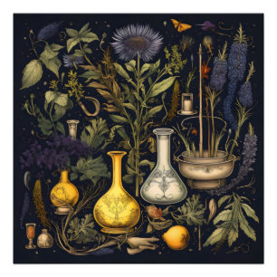 Alchemy Magic Herbs Foto Afdruk