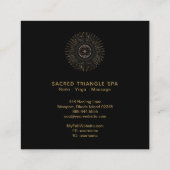 *~* Alchemy - Mandala Shaman Sacred Geometry Vierkante Visitekaartje (Achterkant)