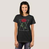 Alchemy Sacred Geometry Rose Triangle Diamond T-shirt (Voorkant volledig)