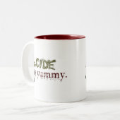 Alcide is Yummy. Tweekleurige Koffiemok (Voorkant links)