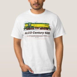 Alco C-628 Diesellocomotief en Amerikaanse vlag T-shirt