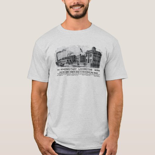 Alco-Schenectady Locomotive Works, 1870 T-shirt (Voorkant)